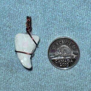 Hand Carved Milky Quarts Pendant